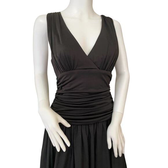 Max & Cleo, Black Cocktail Party Dress, Size 10, Stretch and Layers of Tulle - Picture 2 of 8